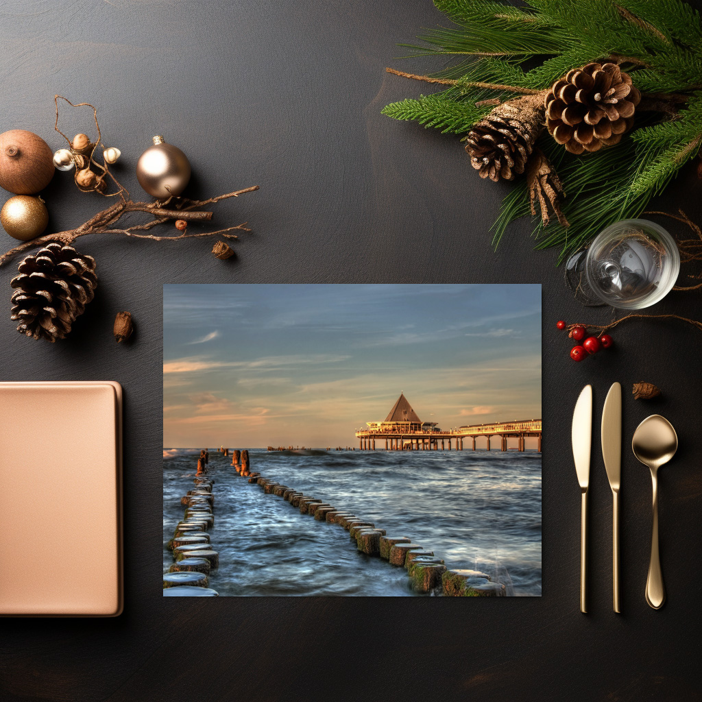 raxxa Premium-Tischset: Abend in Heringsdorf - Imagen 3