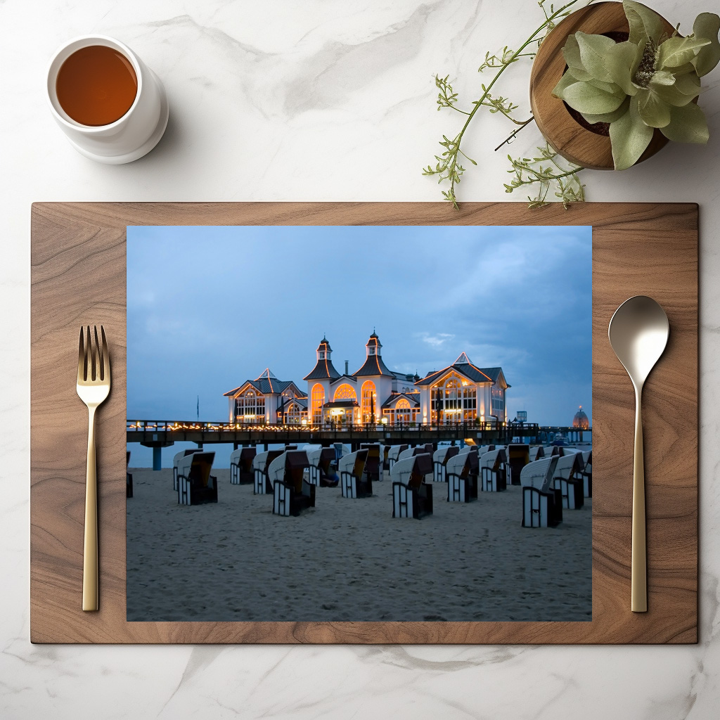 raxxa Premium-Tischset: Seebrücke Sellin – Bild 2