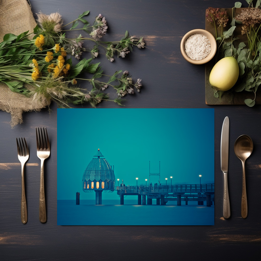 raxxa Premium-Tischset: Seebrücke Zingst – Image 2