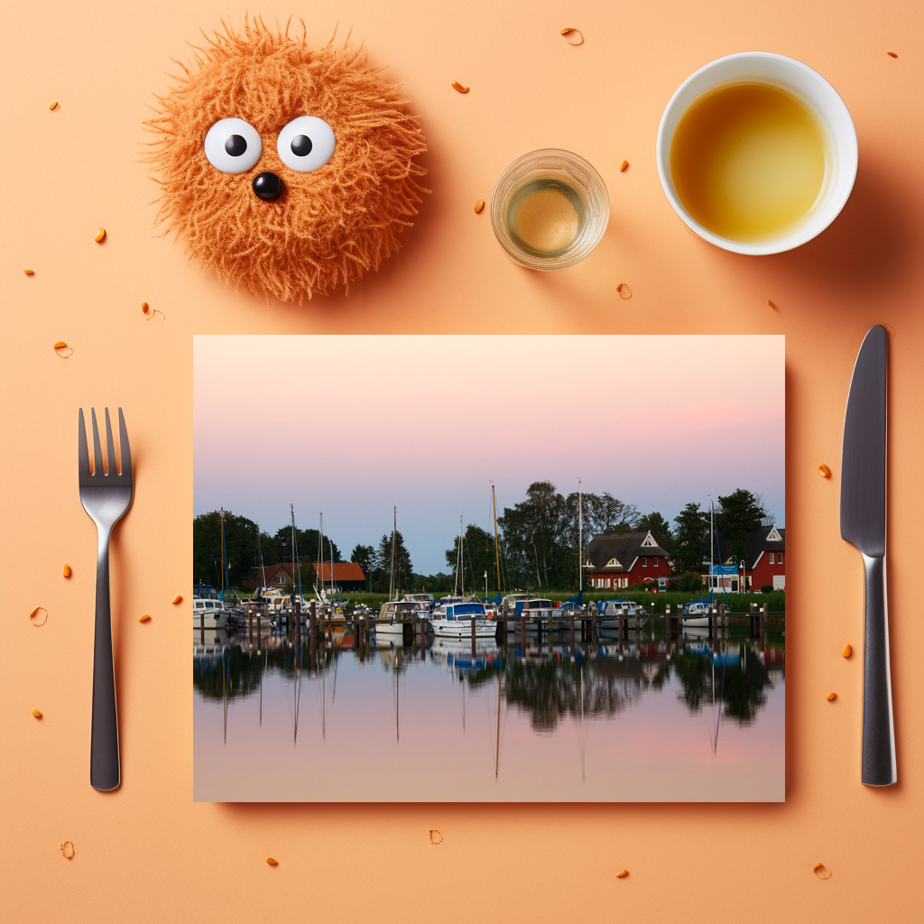 raxxa Premium-Tischset: Prerower Hafen - Imagen 3