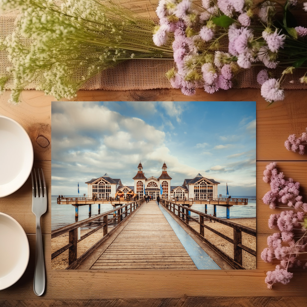 raxxa Premium-Tischset: Seebrücke Sellin