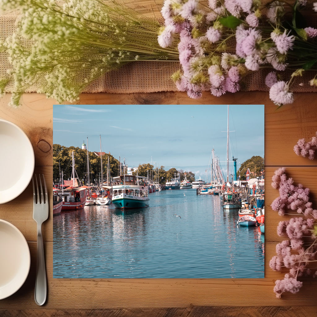 raxxa Premium-Tischset: Warnemünde Alter Strom – Image 3