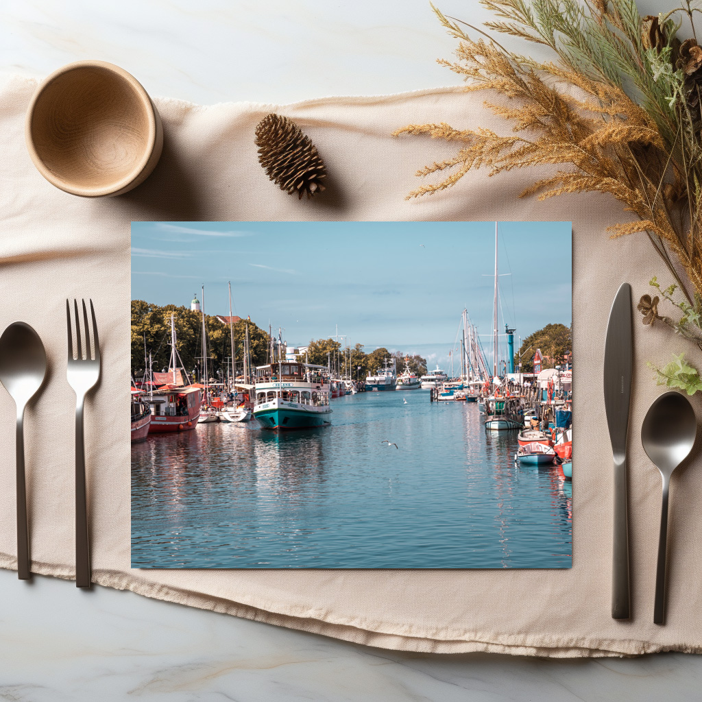 raxxa Premium-Tischset: Warnemünde Alter Strom – Image 2