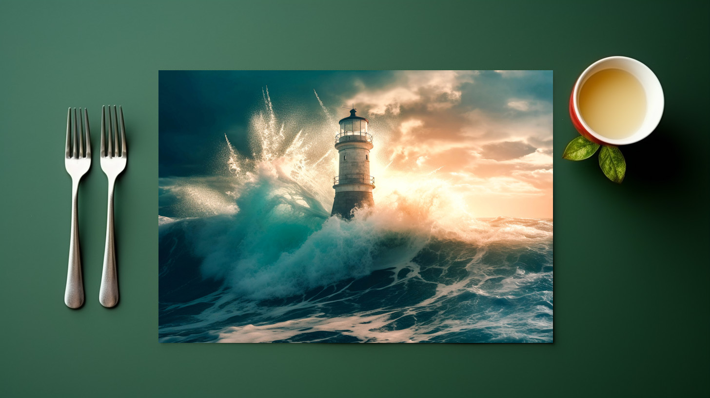 raxxa Premium-Tischset: Die Flamme tanzt wie ein unermüdlicher Wächter - immagine 3