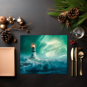 raxxa Premium-Tischset: Die Sterne tanzen um die Spitze des Turms