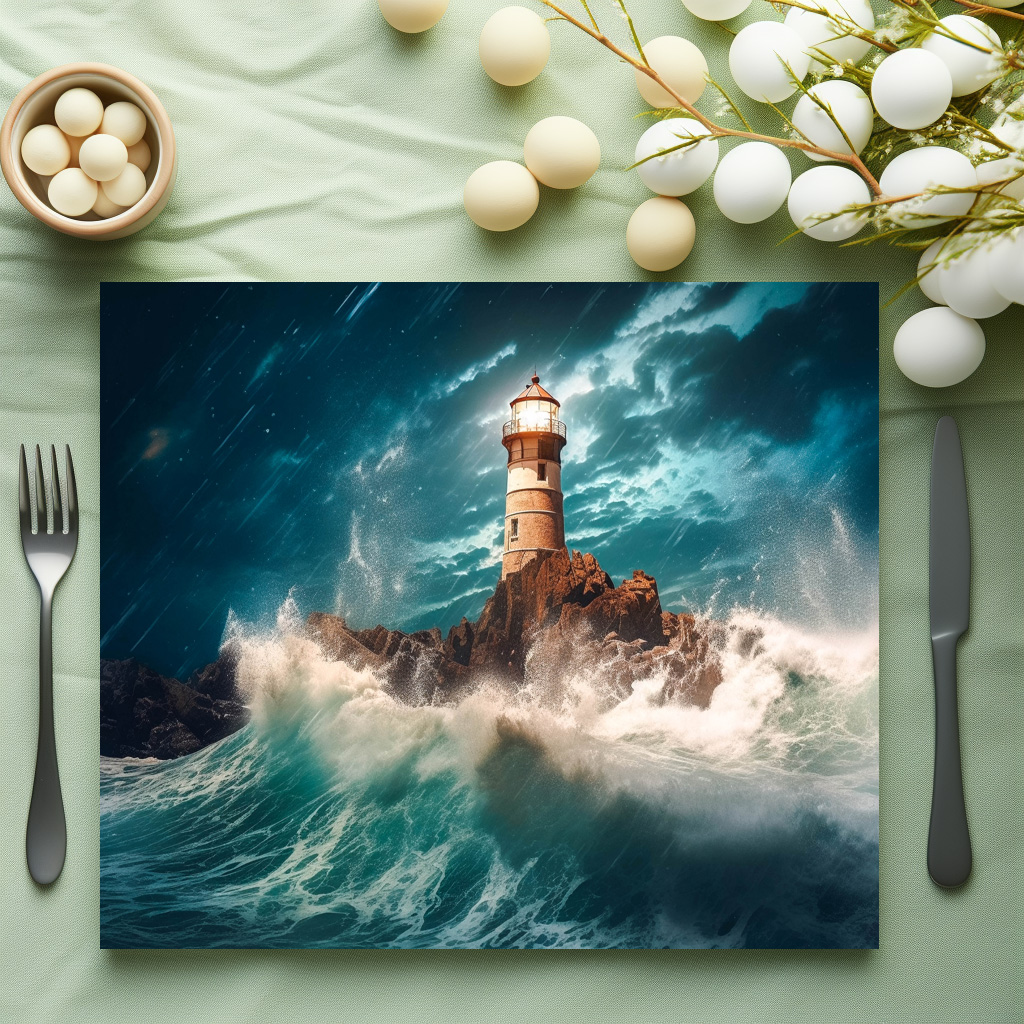 raxxa Premium-Tischset: Ein Flüstern im Wind führt die verlorenen Schiffe - immagine 3