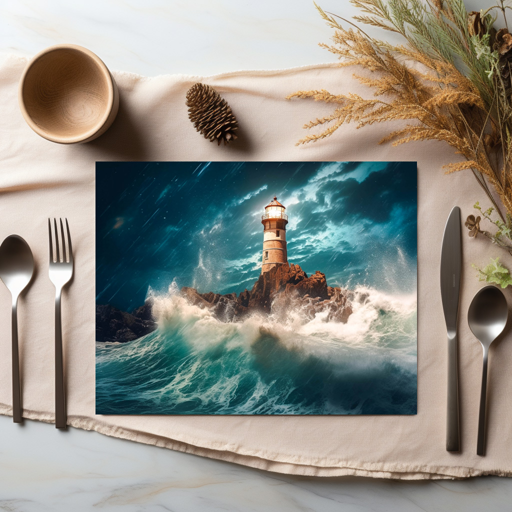 raxxa Premium-Tischset: Ein Flüstern im Wind führt die verlorenen Schiffe - immagine 2