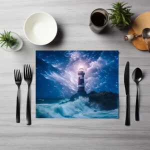 raxxa Premium-Tischset: Im Nebel glänzt ein Funke Hoffnung