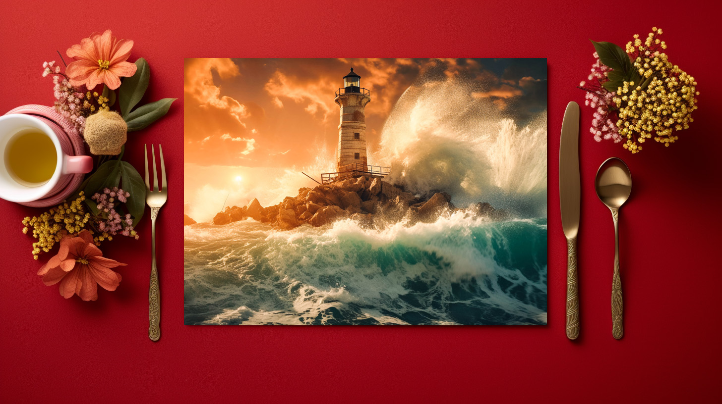 raxxa Premium-Tischset: Jeder Leuchtimpuls ist ein Versprechen - immagine 2