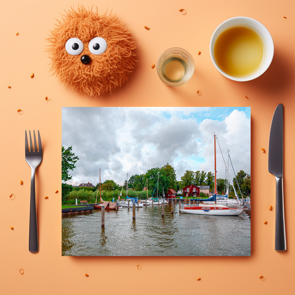 raxxa Premium-Tischset: Hafen Born – Image 2