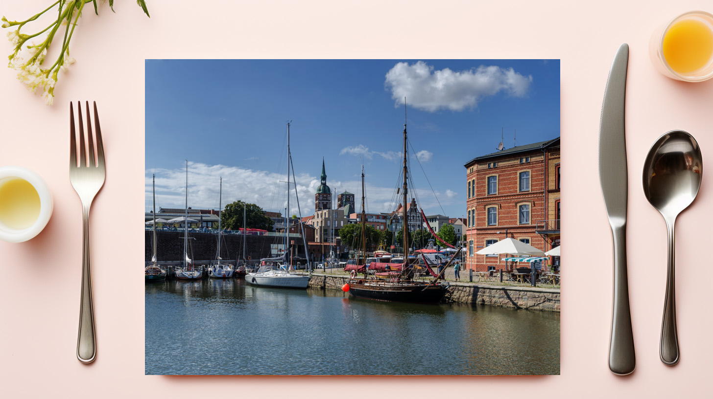 raxxa Premium-Tischset: Hafen Stralsund