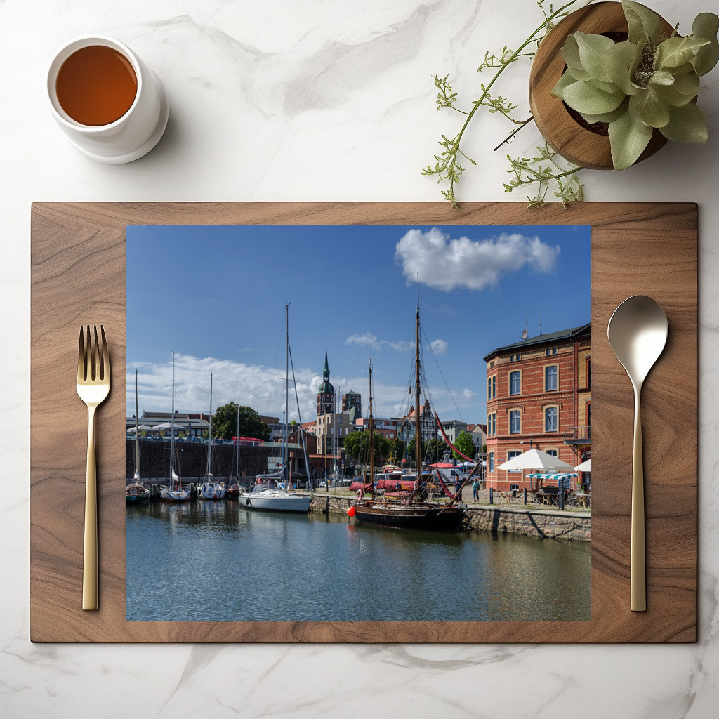 raxxa Premium-Tischset: Hafen Stralsund – Image 2
