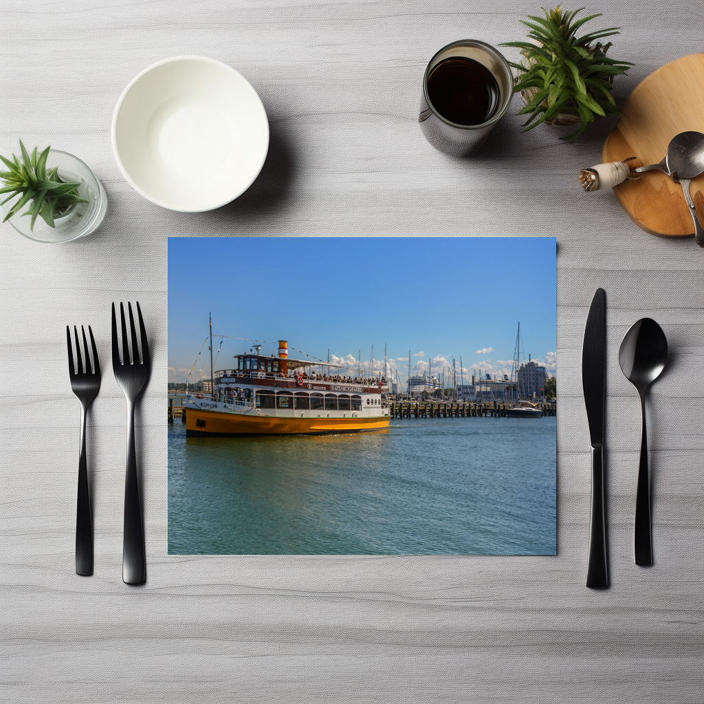 raxxa Premium-Tischset: Hafen Warnemünde