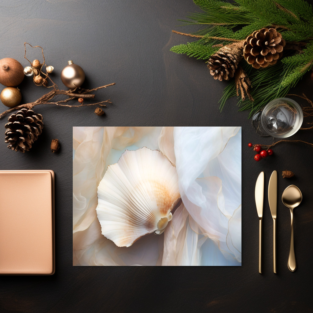 raxxa Premium-Tischset: Muscheln im Sand