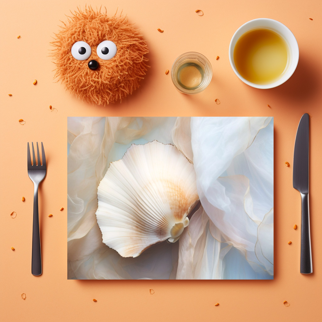 raxxa Premium-Tischset: Muscheln im Sand - Imagen 3