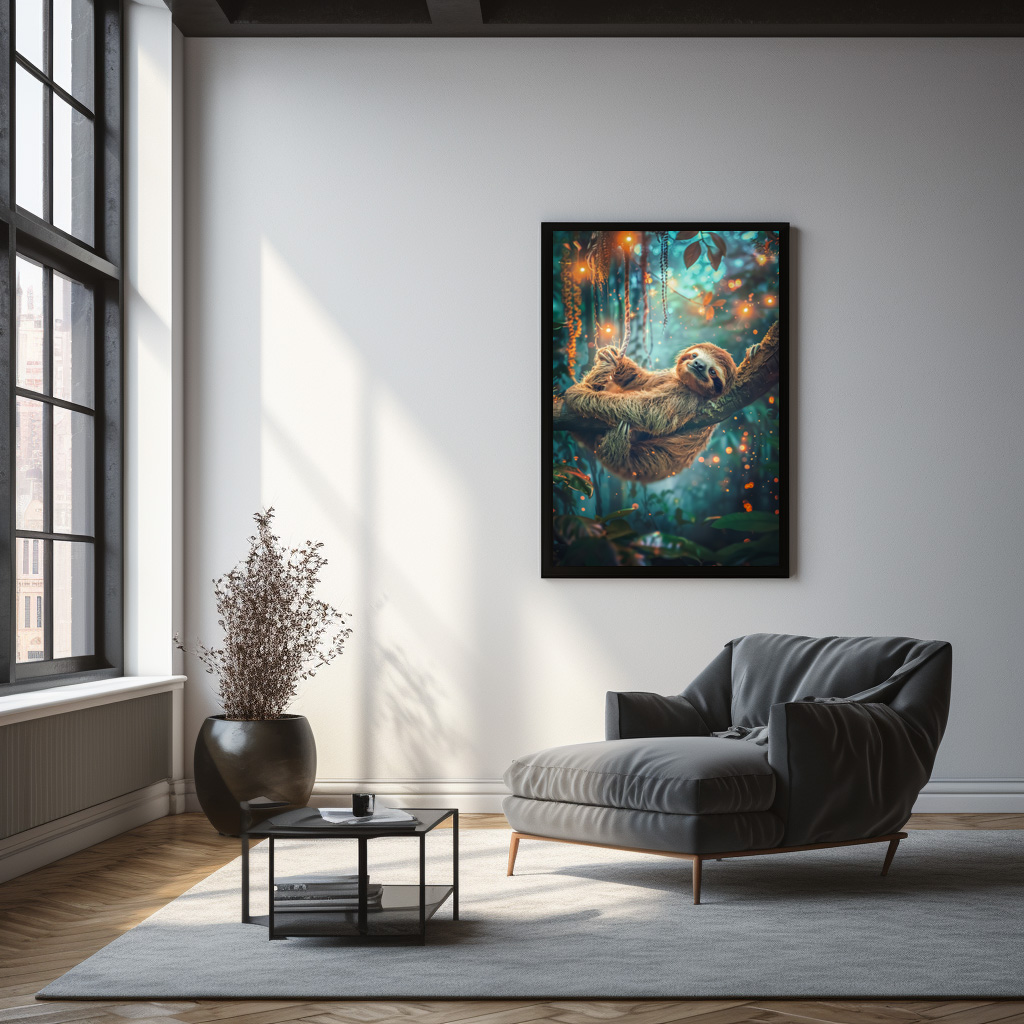 Poster: Ich bin nicht faul ich bin effizient minimalistisch