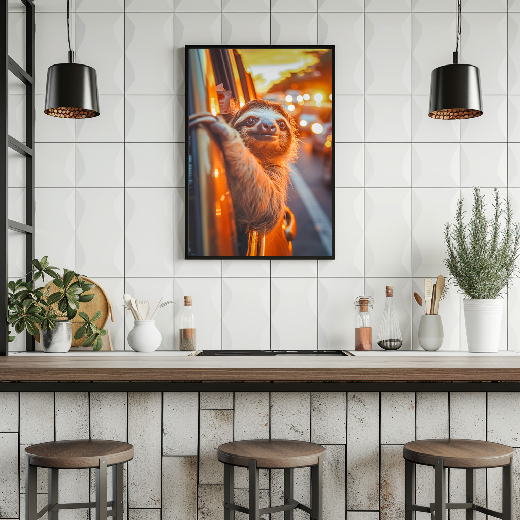 Poster: Ich bin nicht spät ich bin faultier pünktlich - immagine 2