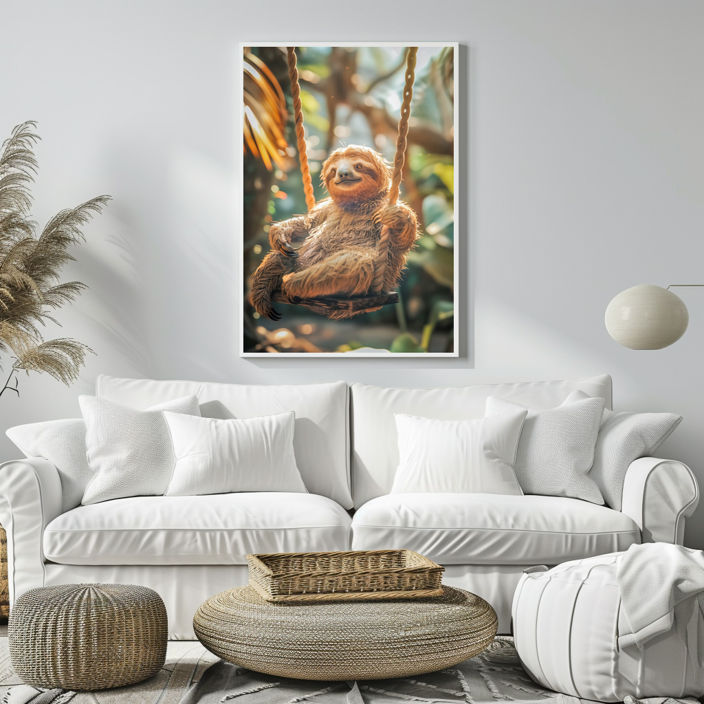 Poster: ch bewege mich nur wenn es absolut notwendig ist oder für Snacks - immagine 3