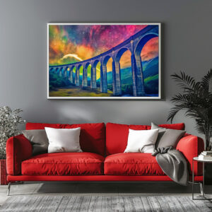 Poster: Glenfinnan Viaduct railroad bridge