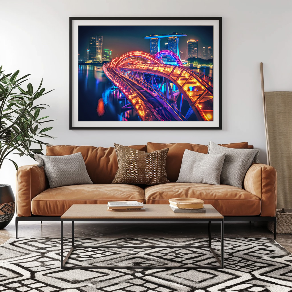 Poster: Helix Bridge Singapur