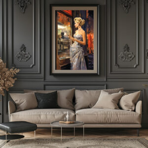 Poster: Chiffon und Seide sind meine zweite Haut