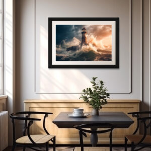 Poster: Er ist ein Flüstern der Hoffnung in der tosenden See