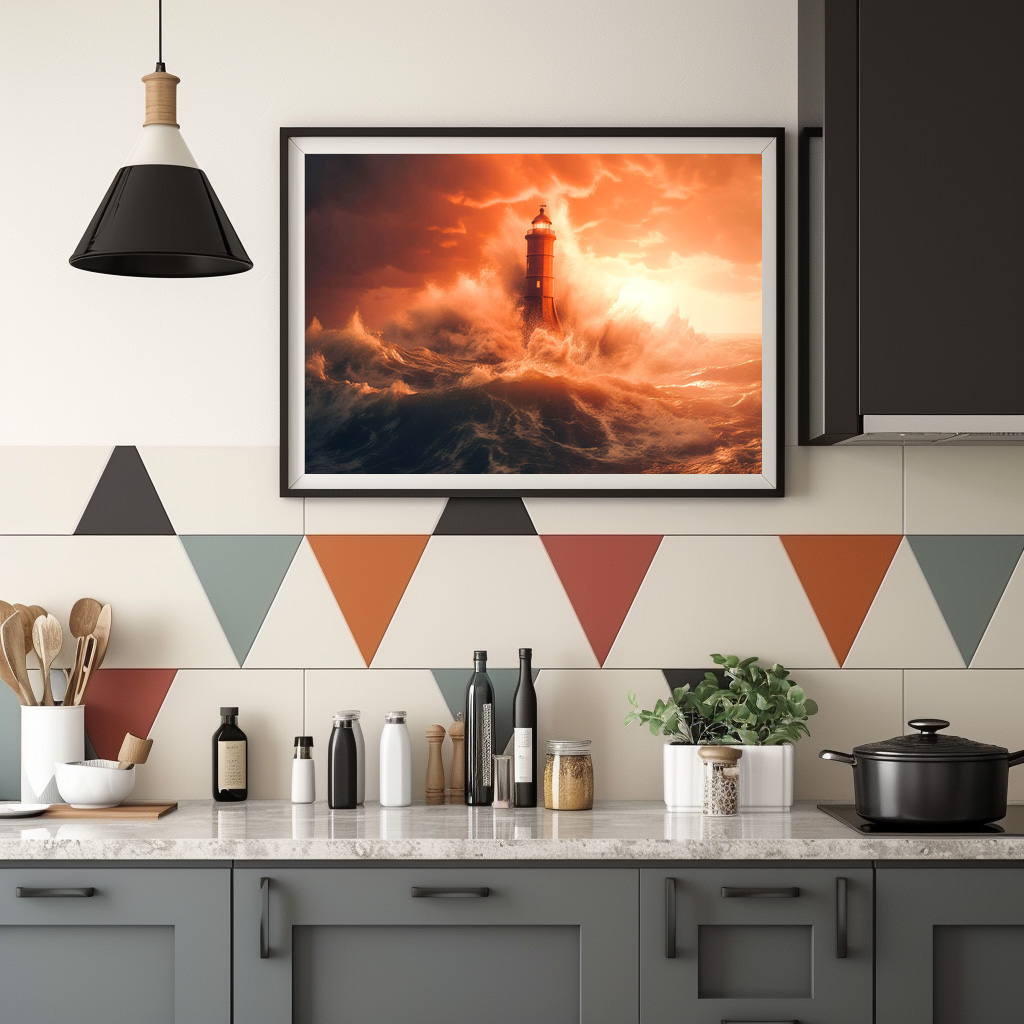 Poster: Selbst die Wellen neigen sich vor dem Leuchtturm - immagine 2