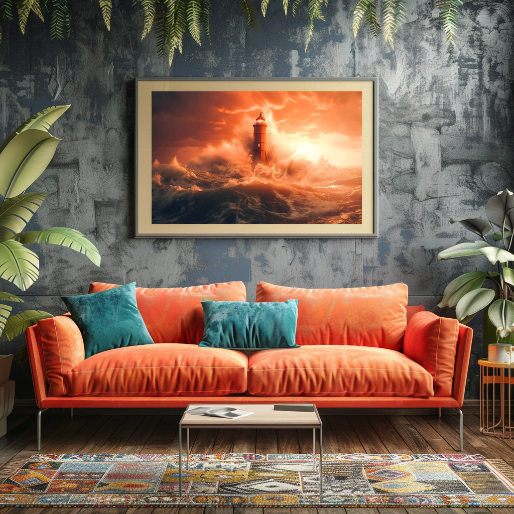 Poster: Selbst die Wellen neigen sich vor dem Leuchtturm - immagine 3