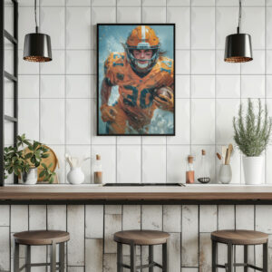 Poster: Gib niemals auf egal wie der Score steht