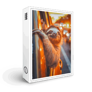 raxxa Premium-Puzzle: Ich bin nicht spät ich bin faultier pünktlich