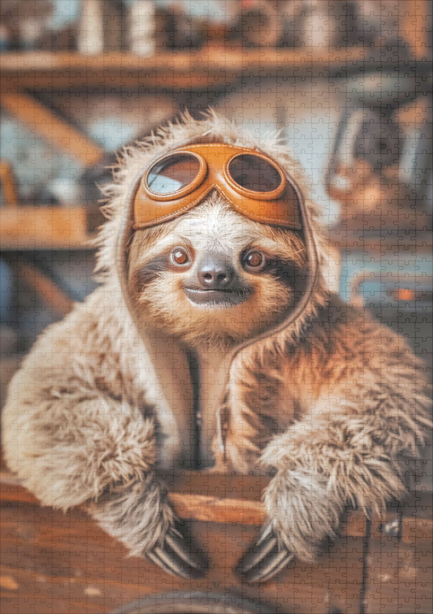 raxxa Premium-Puzzle: Schnelligkeit ist für Geparden ich bin Faultier Zen - Image 2