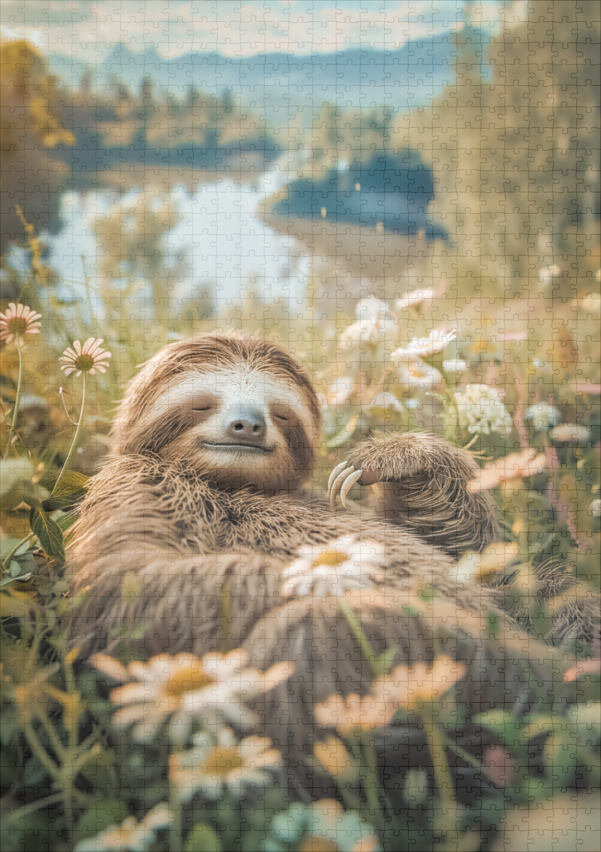 raxxa Premium-Puzzle: Warum rennen wenn ich auch liegen kann - Imagen 2