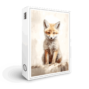 raxxa Premium-Puzzle: Baby Fuchs