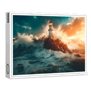 raxxa Premium-Puzzle: Das Licht bricht durch Sturm und Schatten