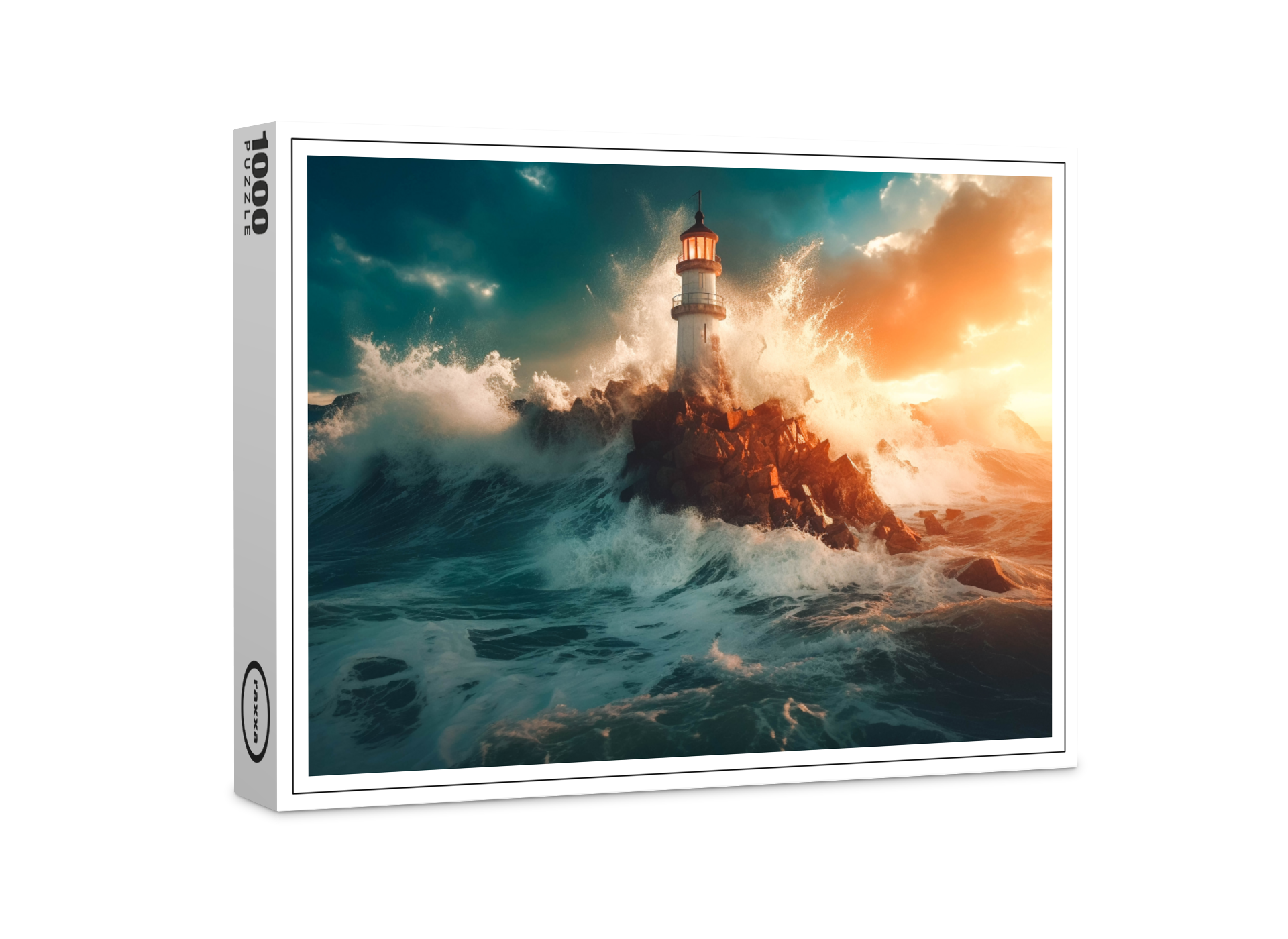 raxxa Premium-Puzzle: Das Licht bricht durch Sturm und Schatten