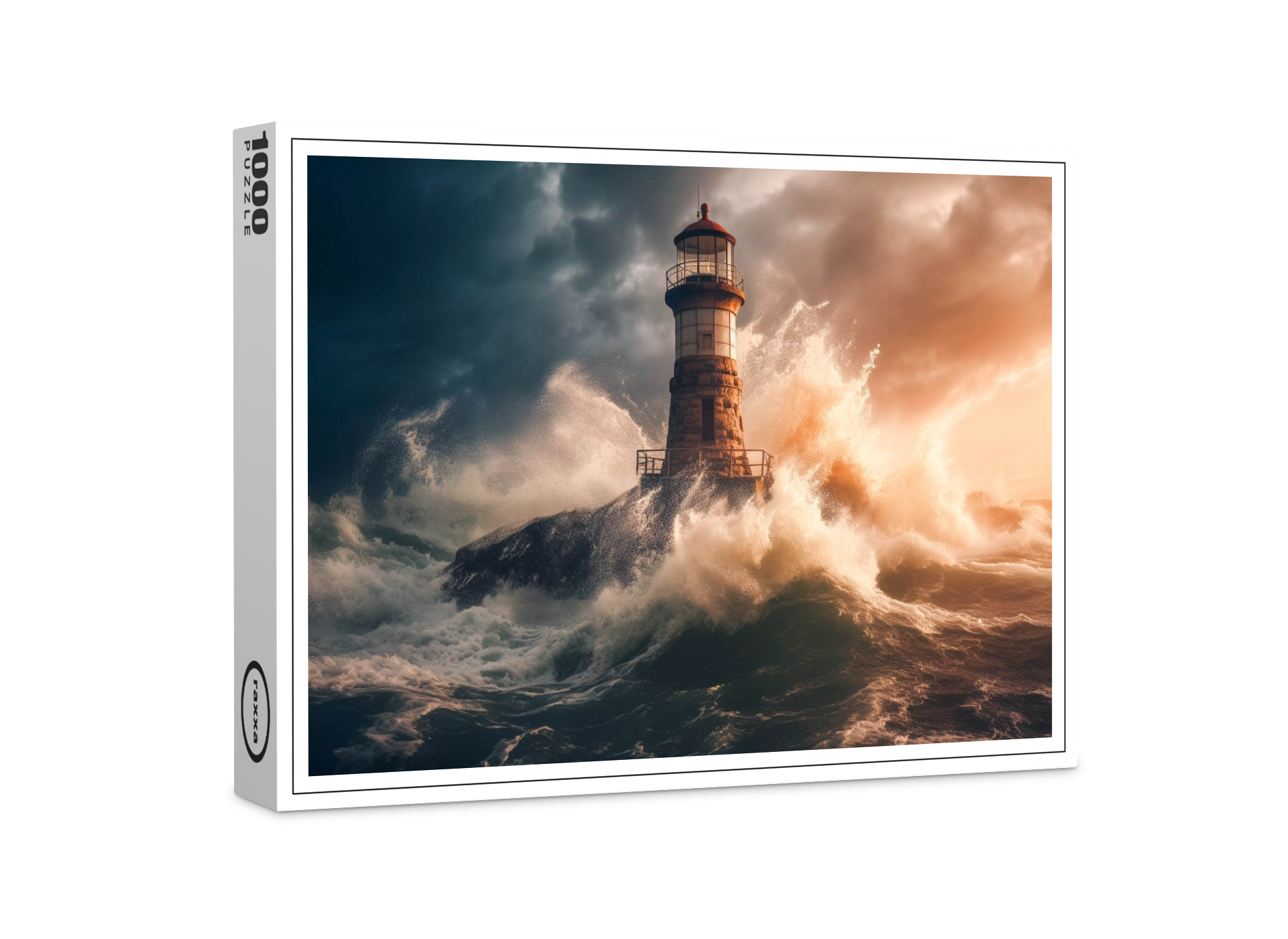 raxxa Premium-Puzzle: Er ist ein Flüstern der Hoffnung in der tosenden See