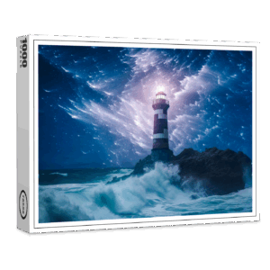 raxxa Premium-Puzzle: Im Nebel glänzt ein Funke Hoffnung