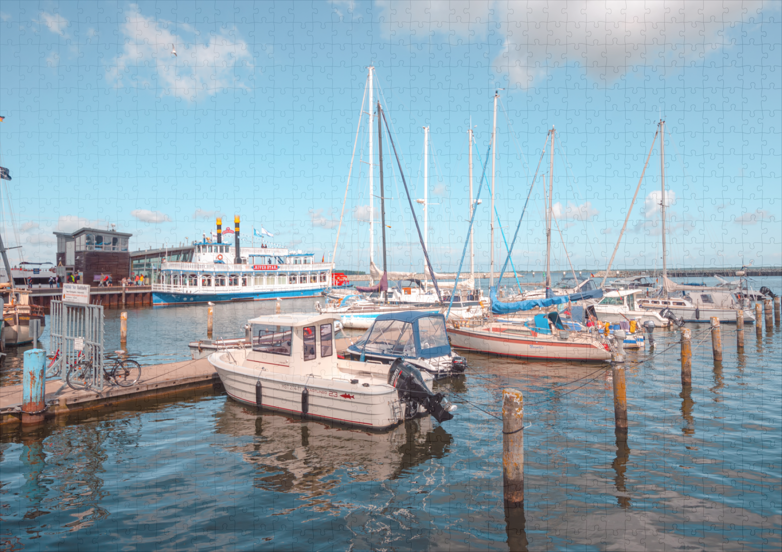 raxxa Premium-Puzzle: Hafen Barth - Imagen 2