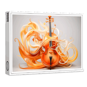 raxxa Premium-Puzzle: Kontrabass