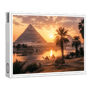 raxxa Premium-Puzzle: Das Leben ist wie der Nil manchmal still manchmal wild