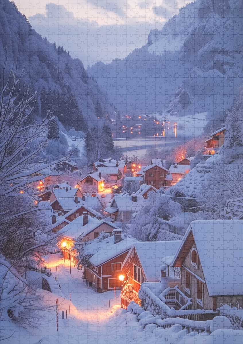 raxxa Premium-Puzzle: Wintermärchen - immagine 2
