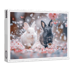 raxxa Premium-Puzzle: Hoppel hüpf spring ins Glück