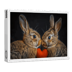 raxxa Premium-Puzzle: Schnuppern hüpfen glücklich sein