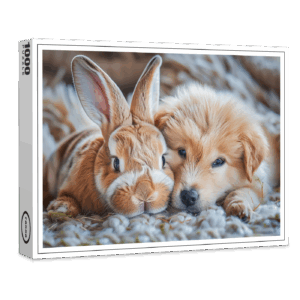 raxxa Premium-Puzzle: Zusammen hoppelt es sich am besten