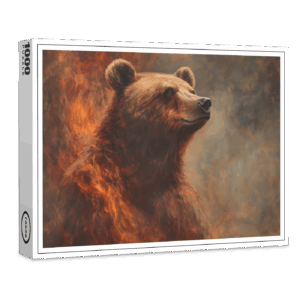 raxxa Premium-Puzzle: Denkender Bär