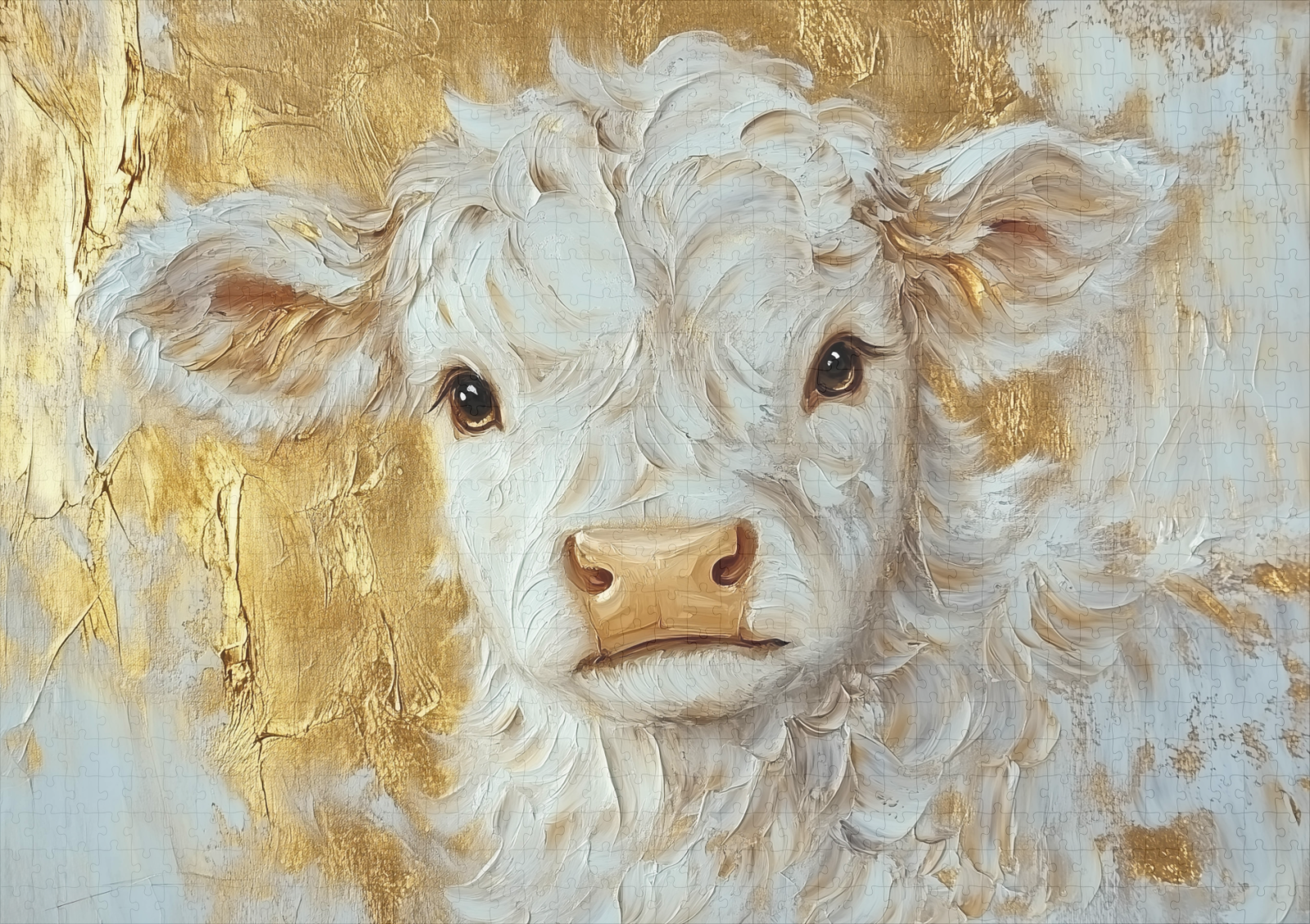 raxxa Premium-Puzzle: Goldkalb - Imagen 2