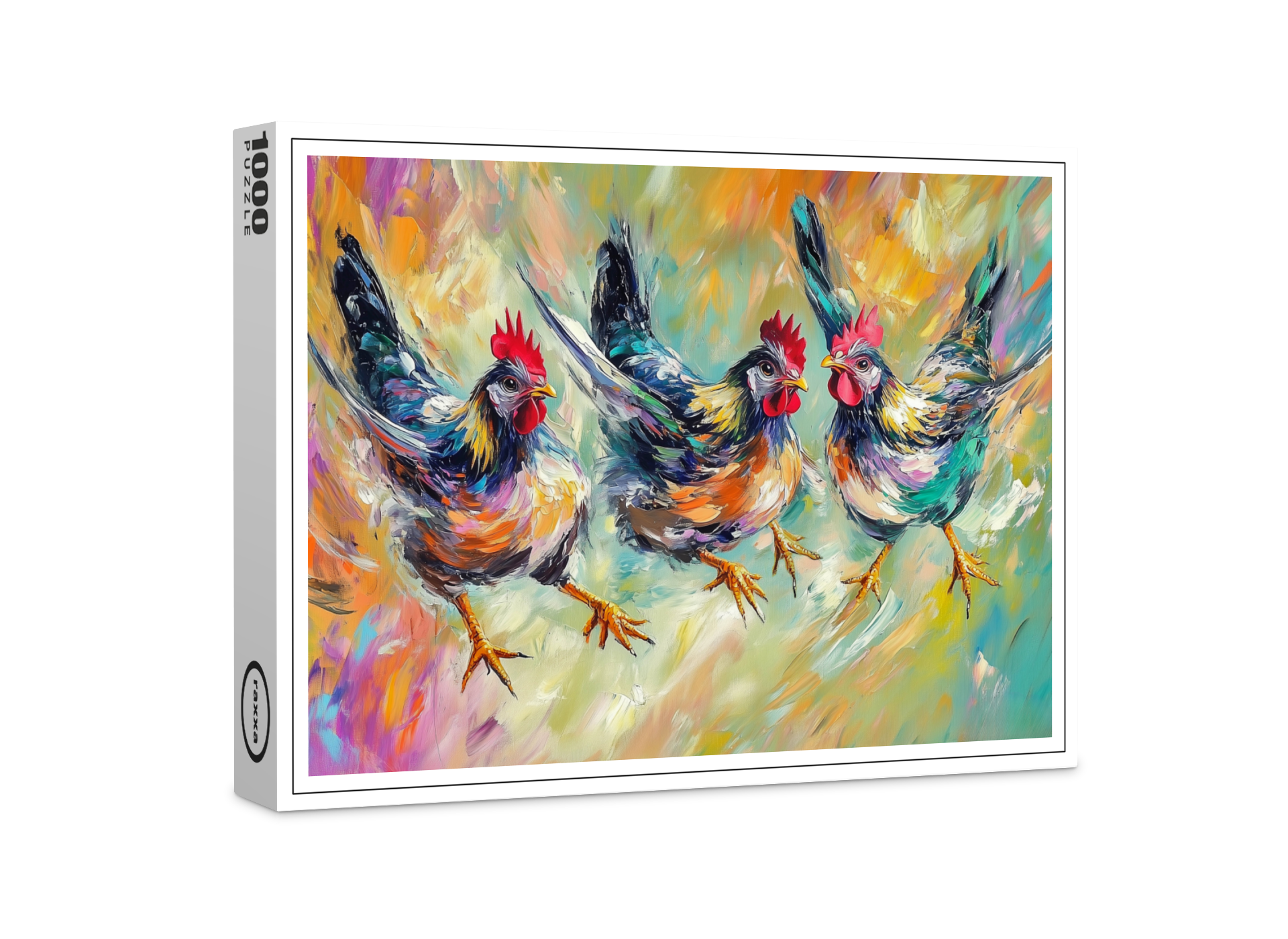 raxxa Premium-Puzzle: Hühner Spass