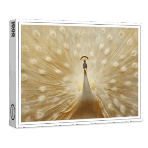 raxxa Premium-Puzzle: Macht des Pfaus