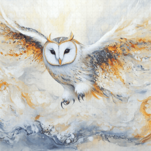 raxxa Premium-Puzzle: Mamor Eule