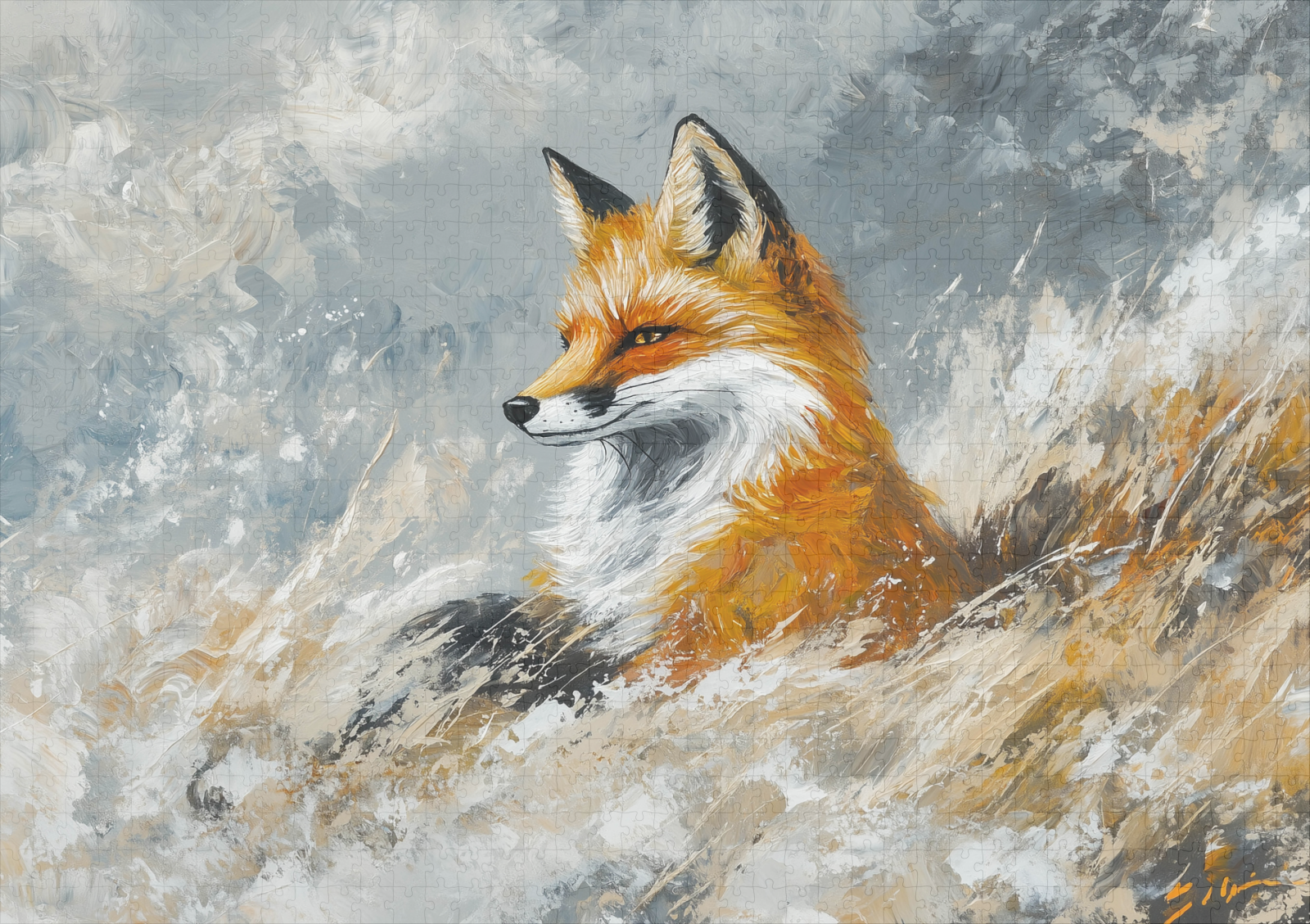 raxxa Premium-Puzzle: Schlauer Fuchs - Image 2